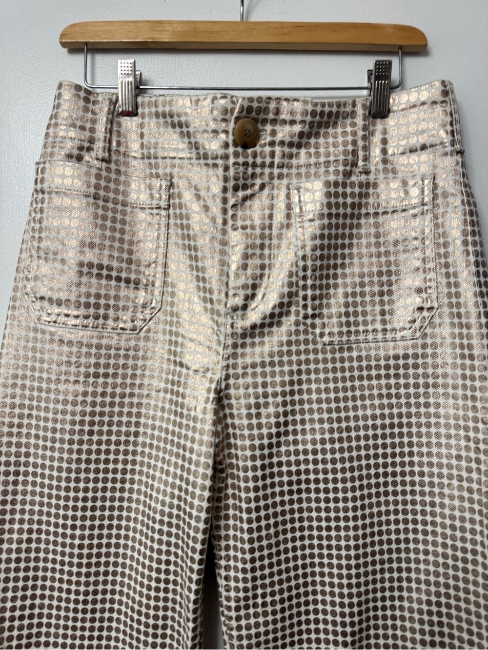 Maeve Colette gold polka dot wide leg Pant size 29 - Picture 5 of 11
